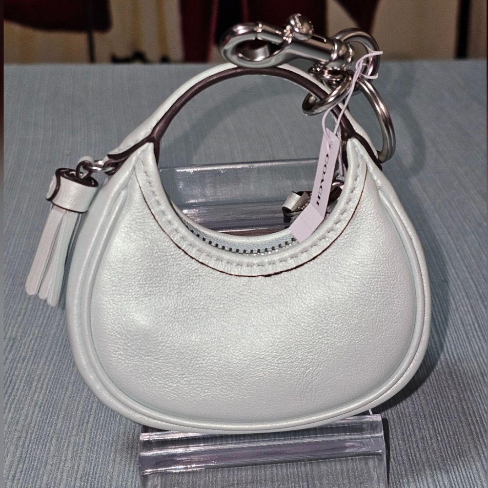 Coach Pink Mini Women's Bag Charm/Keyholder W Star Bling Design NWT - Picture 9 of 9